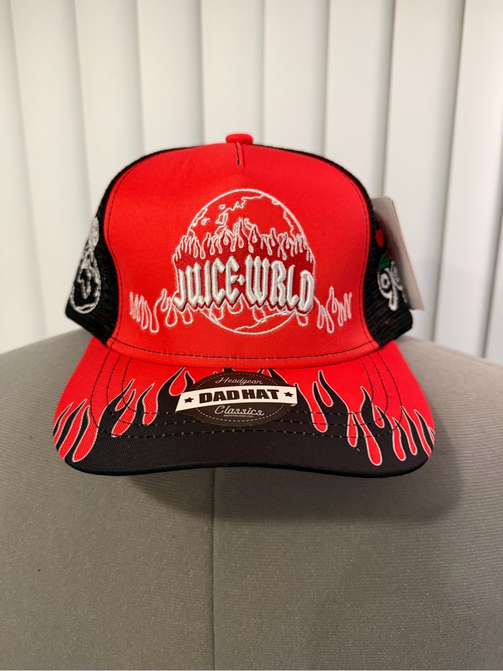 Juice WRLD Red & Black Flame Dad Hat